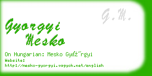 gyorgyi mesko business card